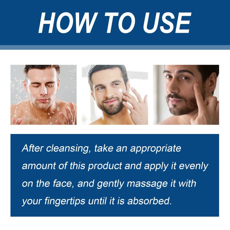 Crème au Collagène Anti-Âge Homme — East Moon, Fermeté & Hydratation Intense
