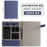 Porte-documents avec stylo et smartphone