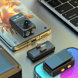 Micro cravate sans fil Q12 — Double récepteur avec boîtier de charge & réduction de bruit