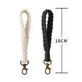 Lanière téléphone tressée bohème — Bracelet & porte-clés voiture coton
