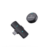 Micro cravate sans fil magnétique — 1 émetteur 2 récepteurs pour smartphone