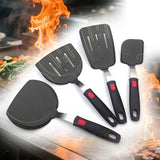 Set spatules silicone cuisine — Spatule anti-adhésive crêpes, omelettes & teppanyaki