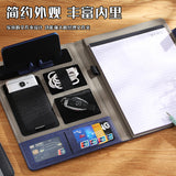 Porte-documents A4 multifonction — Pochette cuir avec support téléphone