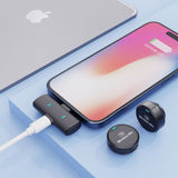 Micro cravate sans fil magnétique — 1 émetteur 2 récepteurs pour smartphone
