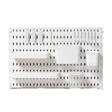 Desktop Perforated Board Organisateur bureau modulable sans perçage — Panneau perforé & étagère bureau/télétravail Rack Organizer Office Partition Workstation Desk Stationery Organizer Shelf No Drilling Required