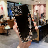 Coque iPhone strass & cristaux — Protection all-inclusive glamour toutes séries