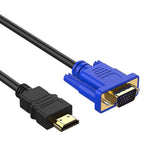 Câble adaptateur HDMI vers VGA — Convertisseur HD pour PC, DVD & télévision