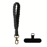 Lanière téléphone tressée bohème — Bracelet & porte-clés voiture coton