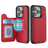 Coque iPhone Premium — Cuir avec porte-carte & compatibilité MagSafe