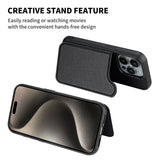 Coque iPhone Premium — Cuir avec porte-carte & compatibilité MagSafe
