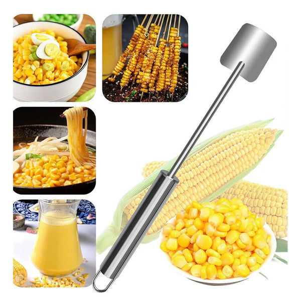 Égreneuse de maïs en inox — Épluche-maïs & séparateur de grains rapide