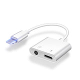 Adaptateur 2-en-1 iPhone — Lightning + jack 3.5mm charge & audio simultanés