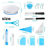 Kit complet décoration gâteaux — Plateau tournant, douilles, poches & spatules pâtisserie