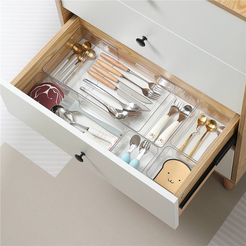 Organisateur de Tiroir Extensible & Modulable — Rangement Cuisine, Salle de Bain & Bureau