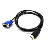 Câble adaptateur HDMI vers VGA — Convertisseur HD pour PC, DVD & télévision