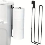 Porte-rouleau cuisine mural sans perçage — Rangement essuie-tout, film plastique & torchon inox
