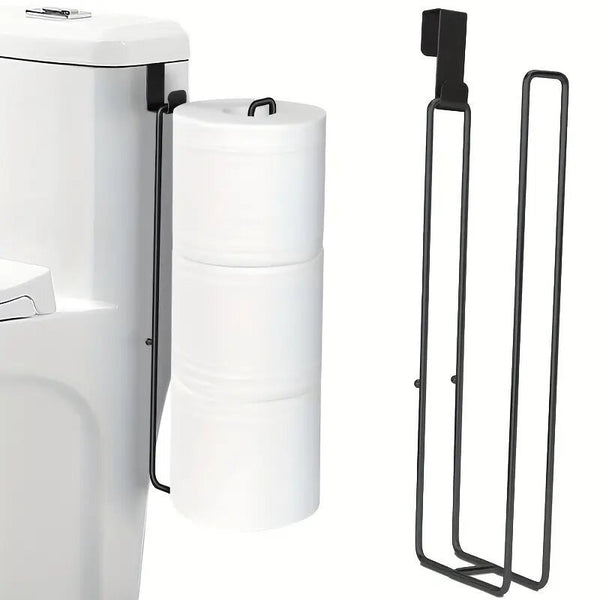 Porte-rouleau cuisine mural sans perçage — Rangement essuie-tout, film plastique & torchon inox