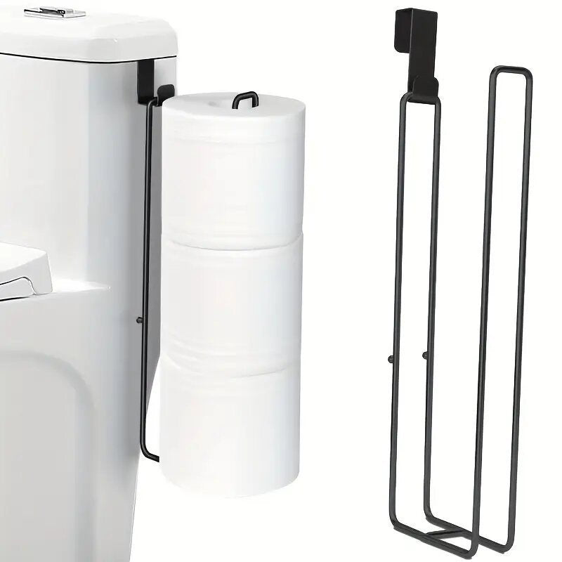 Porte-rouleau cuisine mural sans perçage — Rangement essuie-tout, film plastique & torchon inox