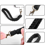 Lanière téléphone tressée bohème — Bracelet & porte-clés voiture coton