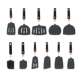 Spatule silicone teppanyaki & crêpes — Pelle de cuisson anti-adhésive premium