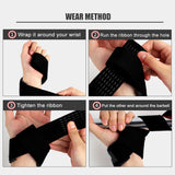 Bandes de poignet réglables — Protection poignets musculation, crossfit & powerlifting