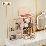 Organisateurs de maquillage à motif de lune avec couvercle et égouts de proximité, vitrines cosmétiques, stockage de cosmétiques, organisateurs de soins de la peau, cadeaux pour filles
