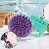 Brosse à shampoing pour Massage du cuir chevelu, pour soins capillaires, brosse de bain en Silicone, douche, peigne à cheveux, boule de bain, éponge, lavage du corps, outil de salle de bain
