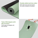 Tapis de yoga TPE bicolore épais — Antidérapant sans odeur 180×57cm fitness maison