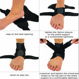 Chevillère de sport élastique — Bandage antidérapant protection cheville running & fitness