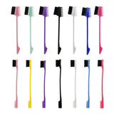 Brosse à sourcils à trois têtes, brosse à cheveux râpées, peigne, brosses de teinture pour cheveux, soins capillaires, contrôle des bords des cheveux, brosse à Gel de coiffure