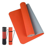 Tapis de yoga enroulé avec sa sangle de transport