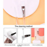 Outils de soins de la peau du visage, brosses pour masque, brosse à cheveux en laine de fibres douces, applicateur de masque en Gel de boue, soins de la peau, beauté du visage, cosmétique, soins de la peau