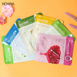 30 pièces masques faciaux Fruits frais blanchissant soin de la peau hydratant Anti rides hydratant coréen masque Facial soins de la peau du visage