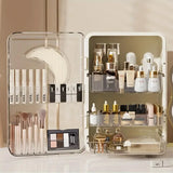 Organisateurs de maquillage à motif de lune avec couvercle et égouts de proximité, vitrines cosmétiques, stockage de cosmétiques, organisateurs de soins de la peau, cadeaux pour filles