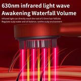 Peigne de Massage électrique à vibrations, thérapie à la lumière rouge, brosse de Massage pour la croissance des cheveux, Anti-perte de cheveux, applicateur d'huile liquide, soins capillaires