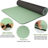 Tapis de yoga TPE bicolore épais — Antidérapant sans odeur 180×57cm fitness maison