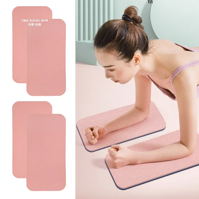 Coussinets de protection genoux yoga TPE — Lot de 2 supports coudes & genoux fitness