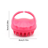 Brosse à shampoing pour Massage du cuir chevelu, pour soins capillaires, brosse de bain en Silicone, douche, peigne à cheveux, boule de bain, éponge, lavage du corps, outil de salle de bain