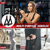 Nom français : Corde de tirage triceps & face pull — Poignée musculation dos, épaules & biceps