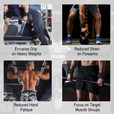 Sangles de tirage avec crochets — Support poignet musculation homme & femme