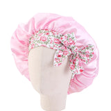 Bonnet de nuit satin enfant vu de profil
