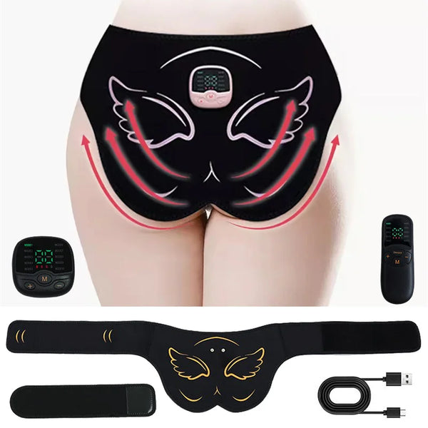 Électrostimulateur fessiers EMS — Appareil tonifiant fesses avec télécommande