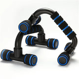 Poignées de pompes ergonomiques — Support musculation pliable fitness à domicile (lot de 2)
