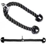 Nom français : Corde de tirage triceps & face pull — Poignée musculation dos, épaules & biceps