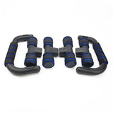 Poignées de pompes ergonomiques — Support musculation pliable fitness à domicile (lot de 2)