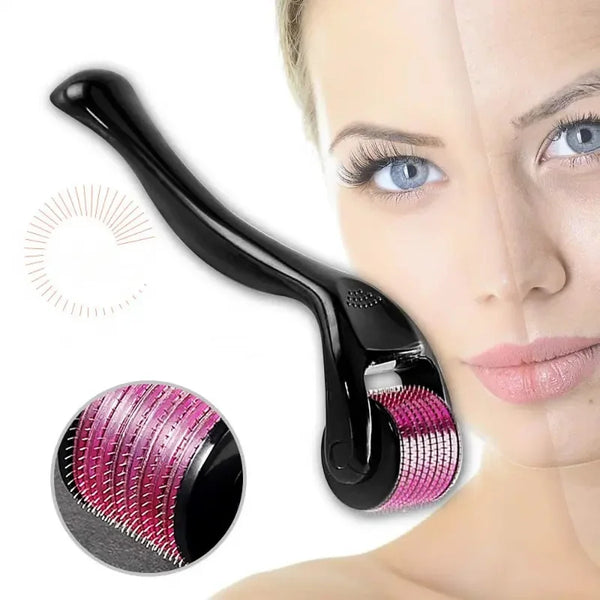 Rouleau de micro-aiguilles professionnel de 0.25mm, outil de micro-meulage de Massage de beauté de soins de la peau du visage à micro-aiguilles en titane 540, Massage