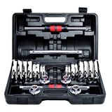 Set d'haltères ajustables 20-50kg — Acier chromé musculation maison