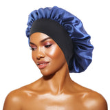 Bonnet de nuit satin vu de profil
