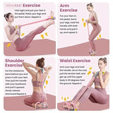 Bandes de résistance 4 tubes avec pédale — Tirage élastique abdos, taille & bras