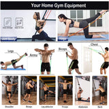 Set de bandes de résistance élastiques 360lbs — Tubes musculation & yoga fitness maison